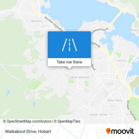 Walkabout Drive map