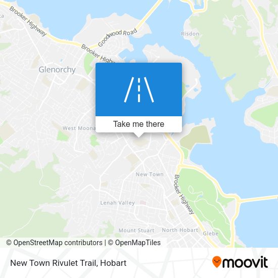 New Town Rivulet Trail map