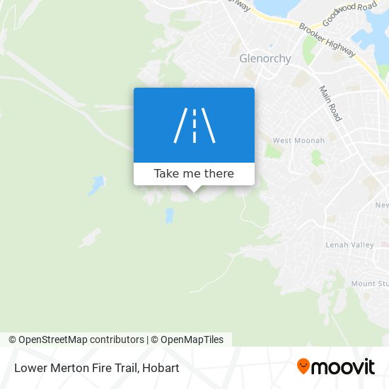 Mapa Lower Merton Fire Trail