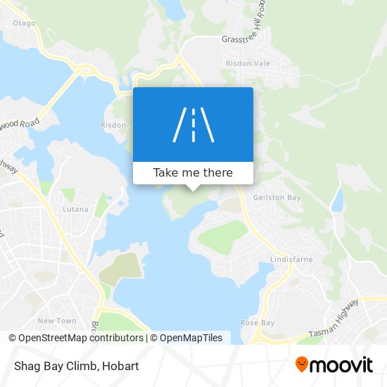 Shag Bay Climb map