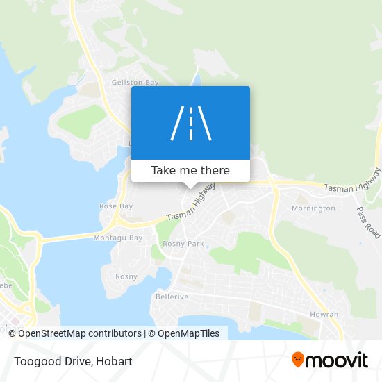 Mapa Toogood Drive