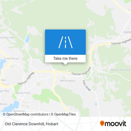 Old Clarence Downhill map
