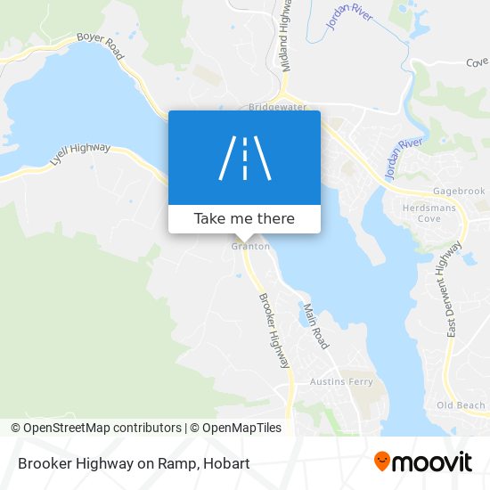 Brooker Highway on Ramp map