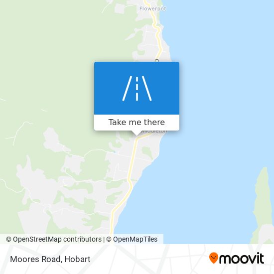 Mapa Moores Road