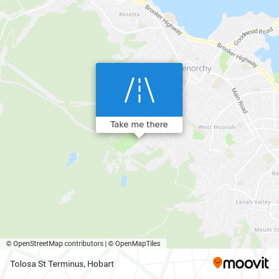 Tolosa St Terminus map