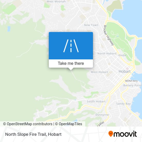 North Slope Fire Trail map