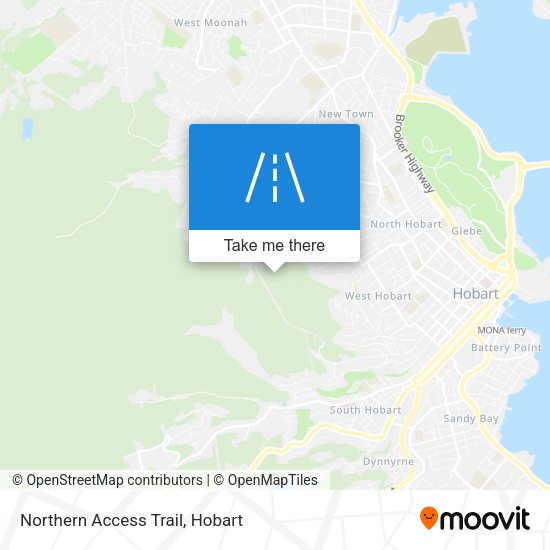 Northern Access Trail map