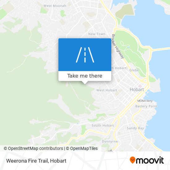 Mapa Weerona Fire Trail