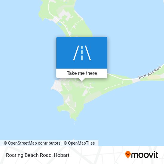 Roaring Beach Road map