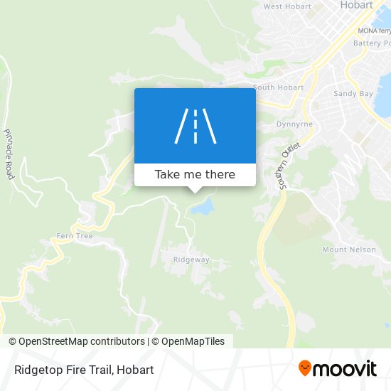 Mapa Ridgetop Fire Trail