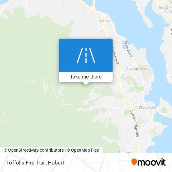 Mapa Toffolis Fire Trail