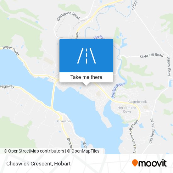 Mapa Cheswick Crescent