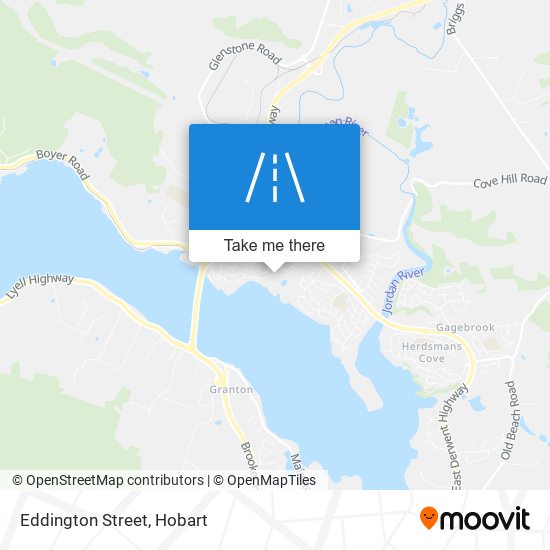 Mapa Eddington Street