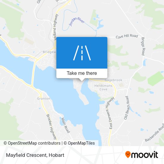 Mayfield Crescent map