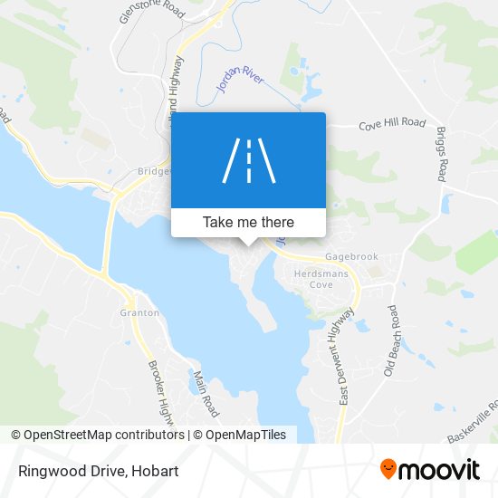 Mapa Ringwood Drive
