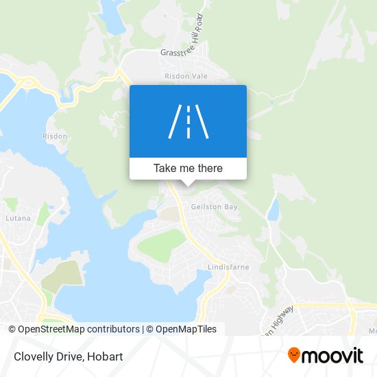 Mapa Clovelly Drive