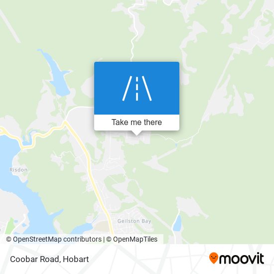 Mapa Coobar Road