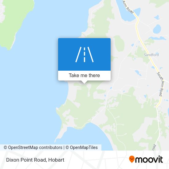 Dixon Point Road map
