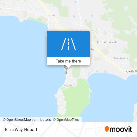 Mapa Eliza Way