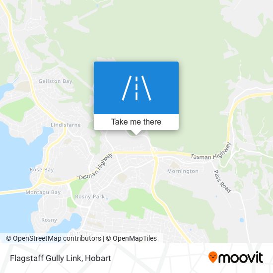 Mapa Flagstaff Gully Link