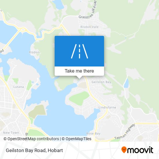 Geilston Bay Road map