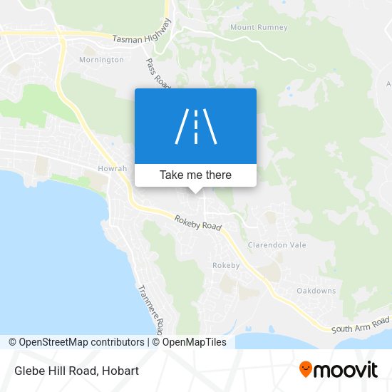 Glebe Hill Road map