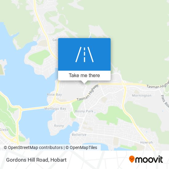 Mapa Gordons Hill Road