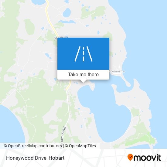 Mapa Honeywood Drive