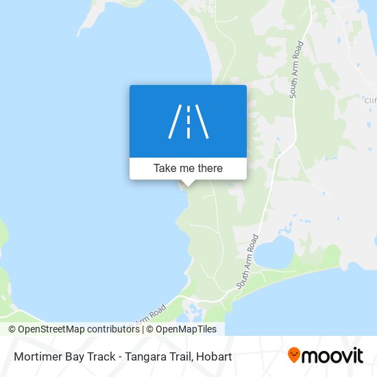 Mapa Mortimer Bay Track - Tangara Trail