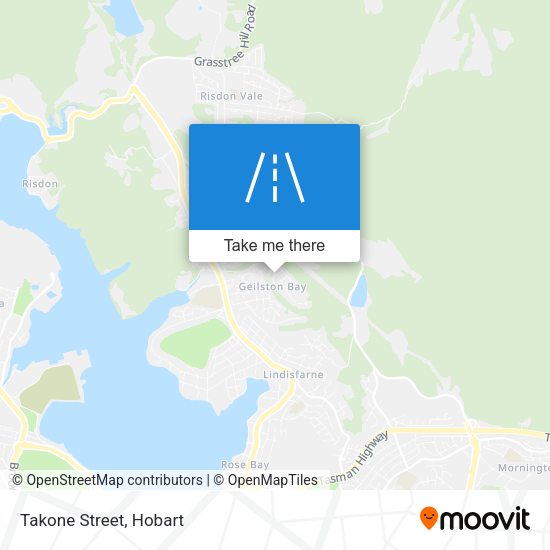 Takone Street map