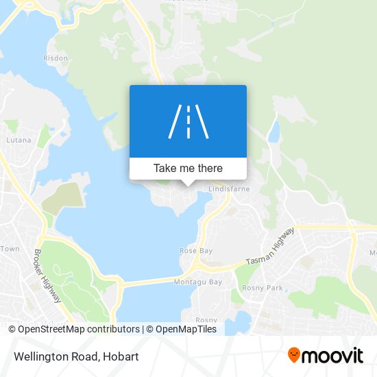 Mapa Wellington Road