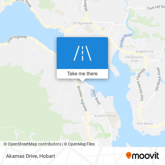 Mapa Akamas Drive
