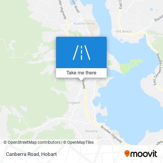 Mapa Canberra Road