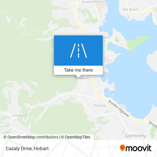 Mapa Cazaly Drive