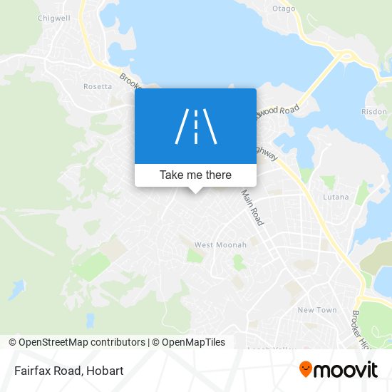 Mapa Fairfax Road