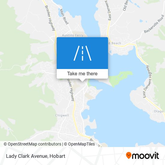 Mapa Lady Clark Avenue
