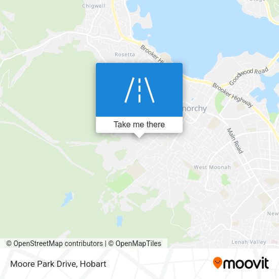 Moore Park Drive map