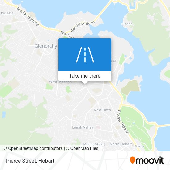 Pierce Street map