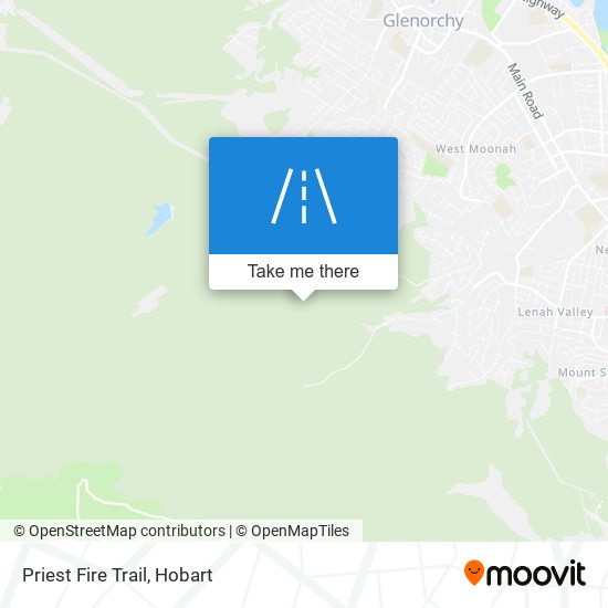 Priest Fire Trail map