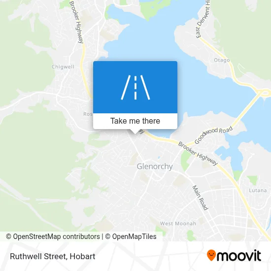 Mapa Ruthwell Street