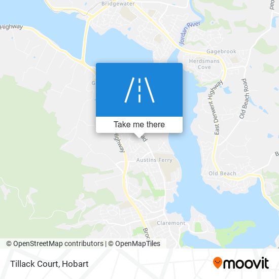 Mapa Tillack Court