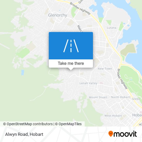 Mapa Alwyn Road