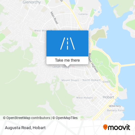 Augusta Road map