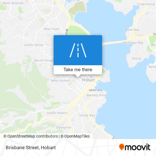 Brisbane Street map