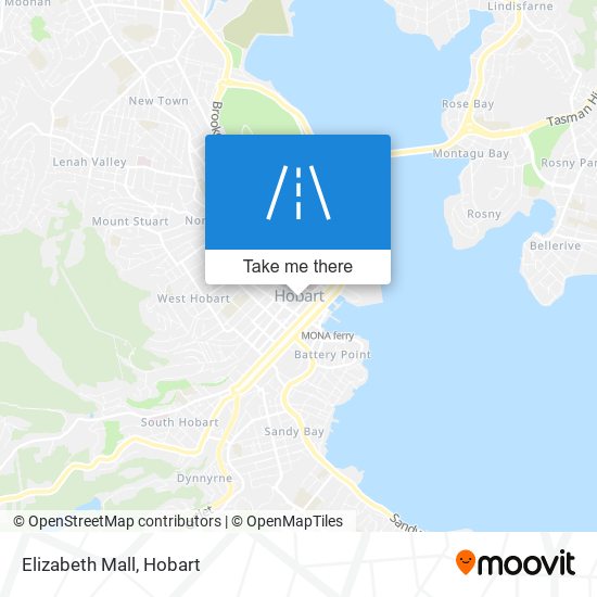 Mapa Elizabeth Mall