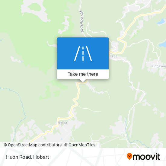 Mapa Huon Road