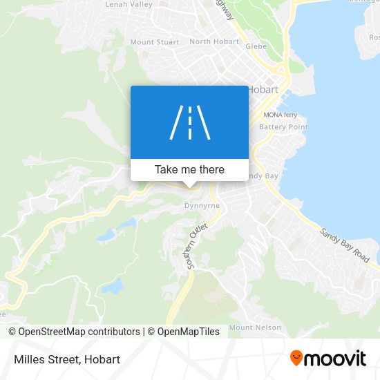 Milles Street map