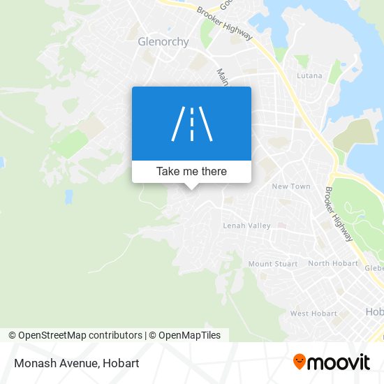 Monash Avenue map