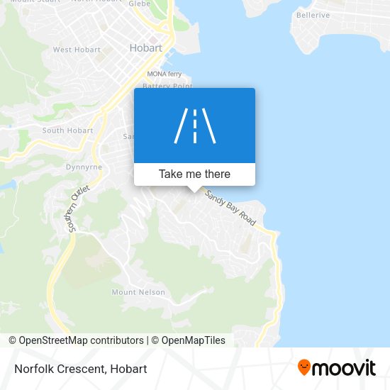 Norfolk Crescent map