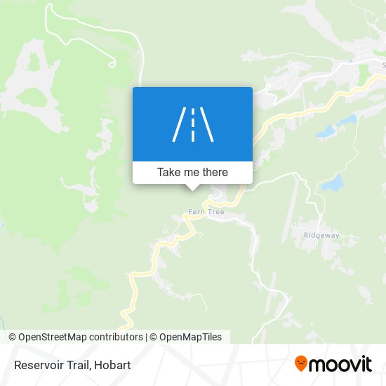Mapa Reservoir Trail
